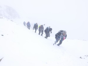 Mod toppen af Stok Kangri i Ladakh, nordvestlige Indien. Taget med Fujifilm XQ1.